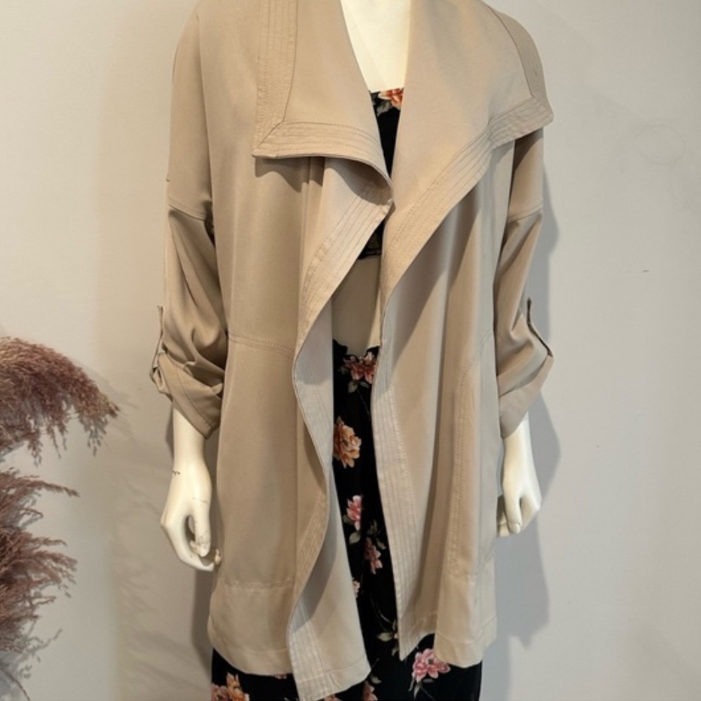 Max Studio Open Front Drape Collar Jacket | Size … - image 2